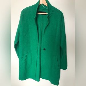 Emerald Green sweater jacket from Zara. Excellent condition. Size XL